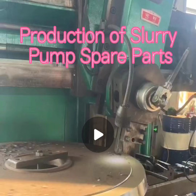 Slurry pump spare parts production process